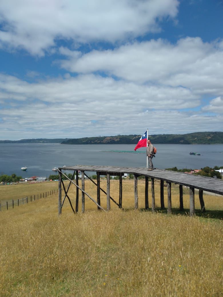 Mirador con bandera